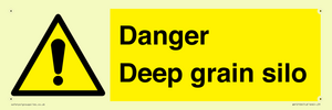 Danger Deep grain silo